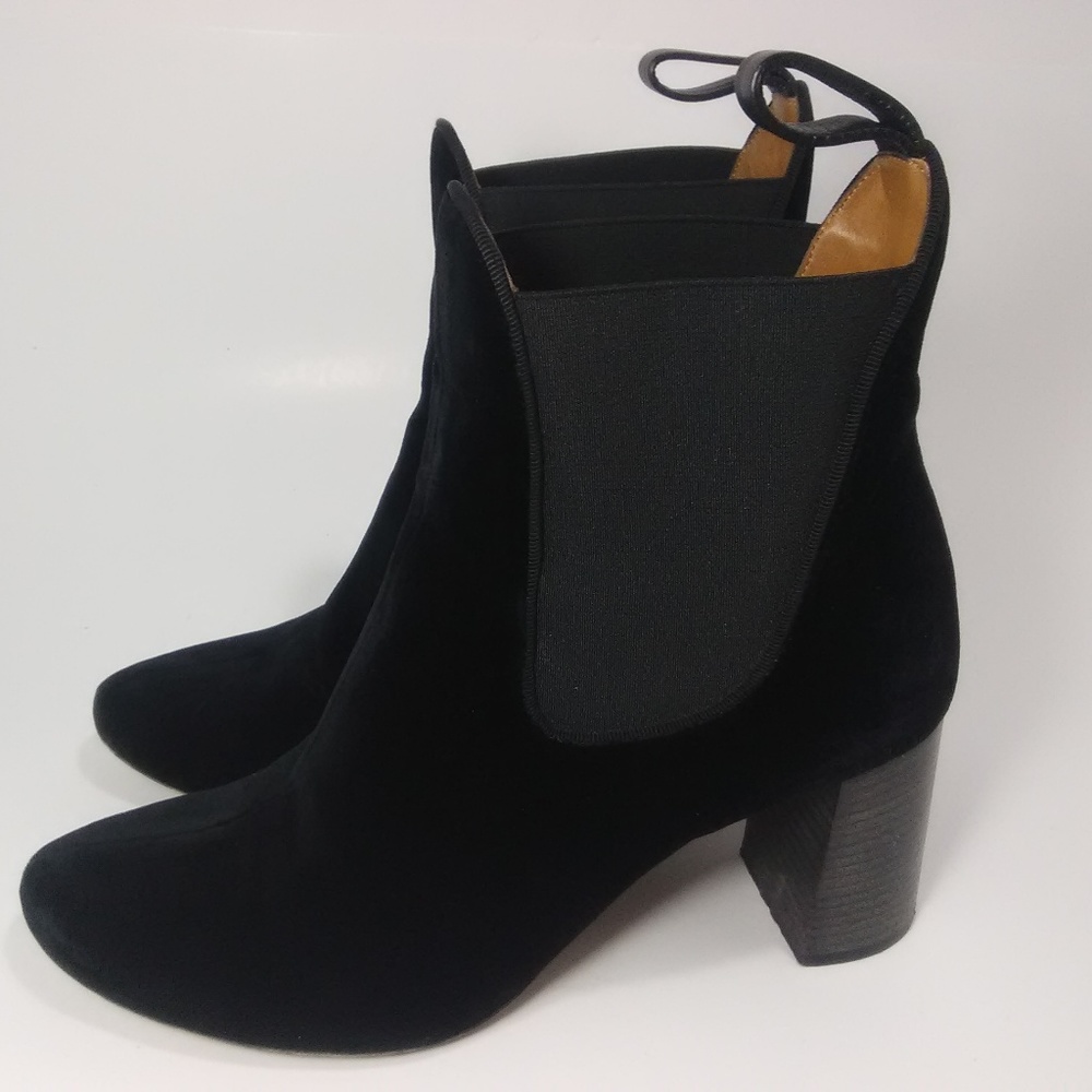 CHLOE Black Velvet Booties Size 40 US 9.5